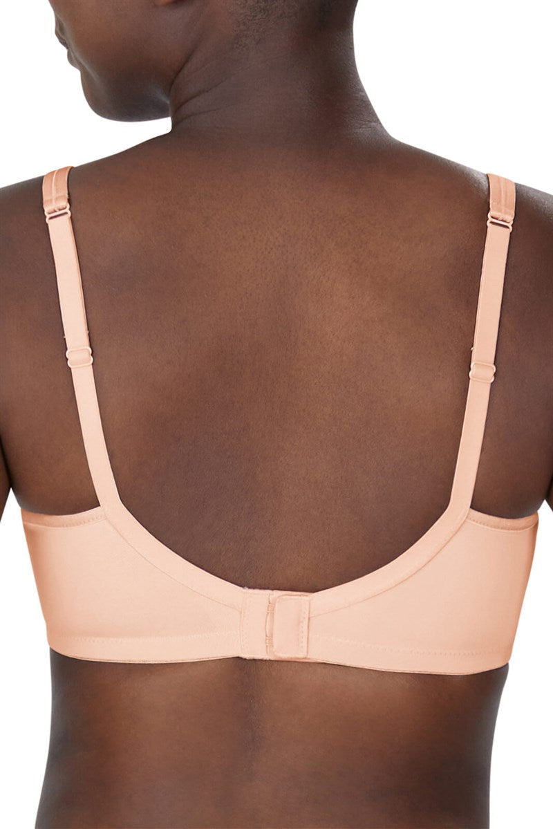 Mara Non-Wired Padded Bra in soft peach with adjustable straps