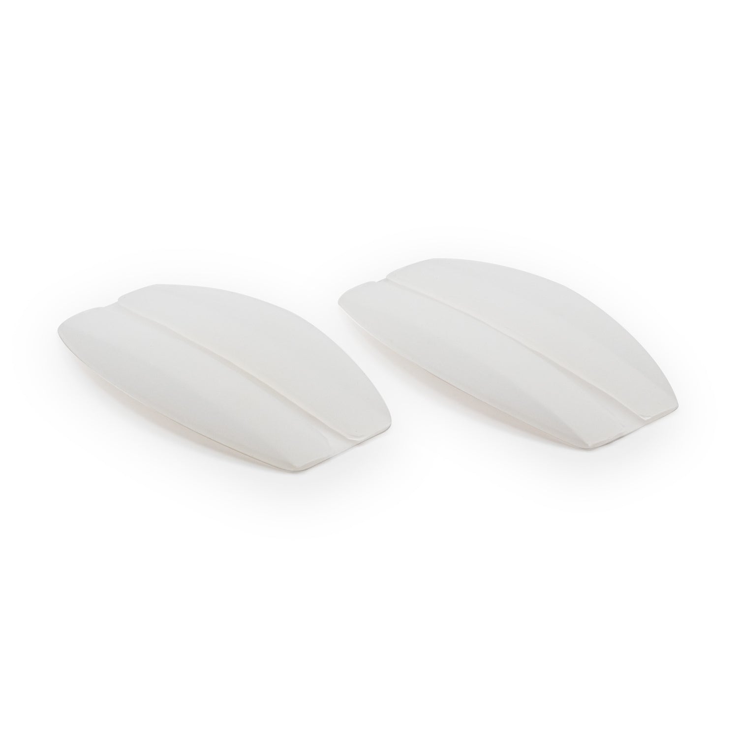 White soft silicone breast padding for comfort and support in Bra Strap Cushions