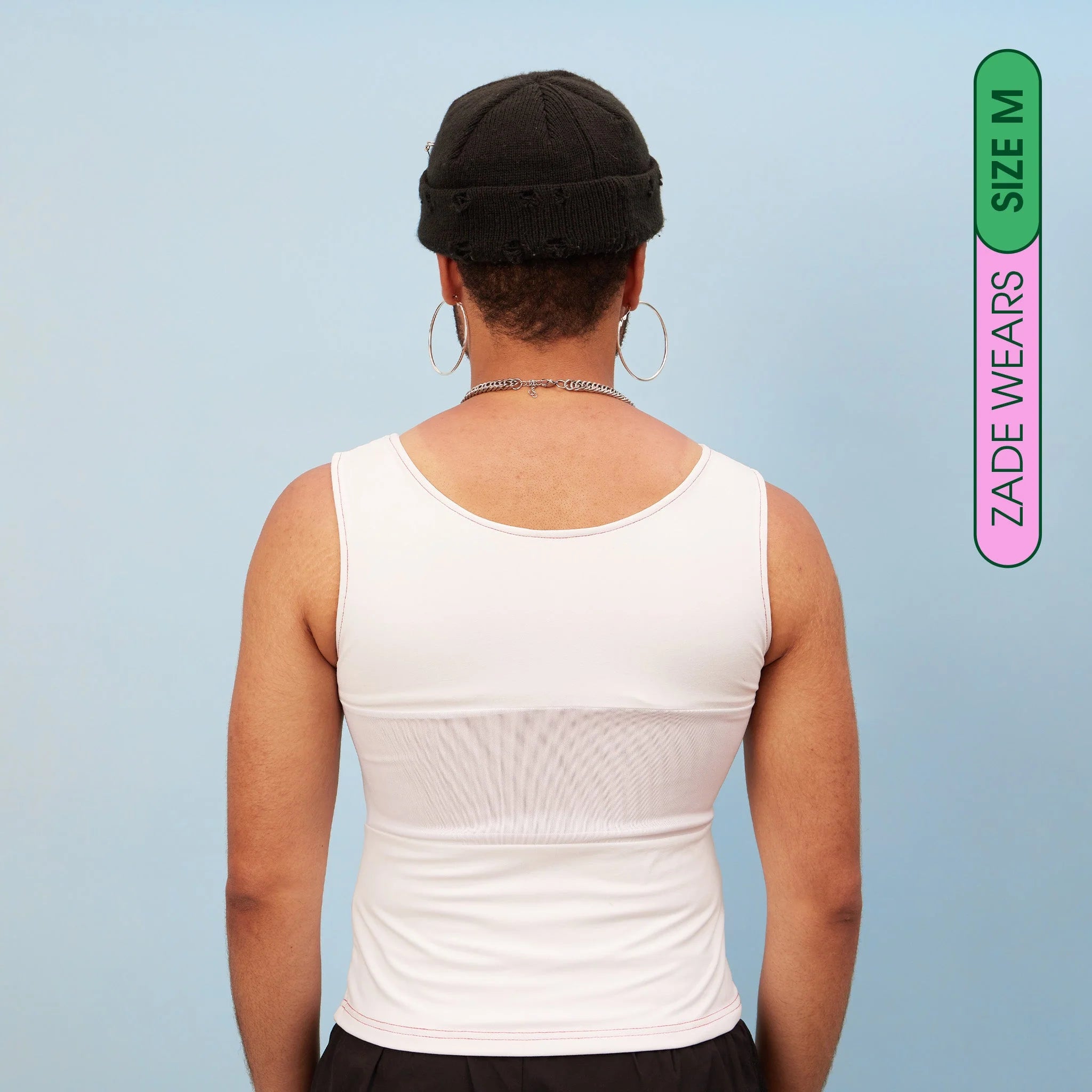 backfront of chest binder tank