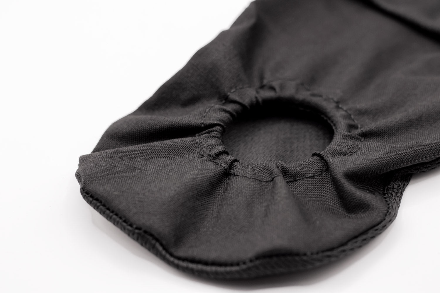 A black Get Your Joey packing pouch on a white background
