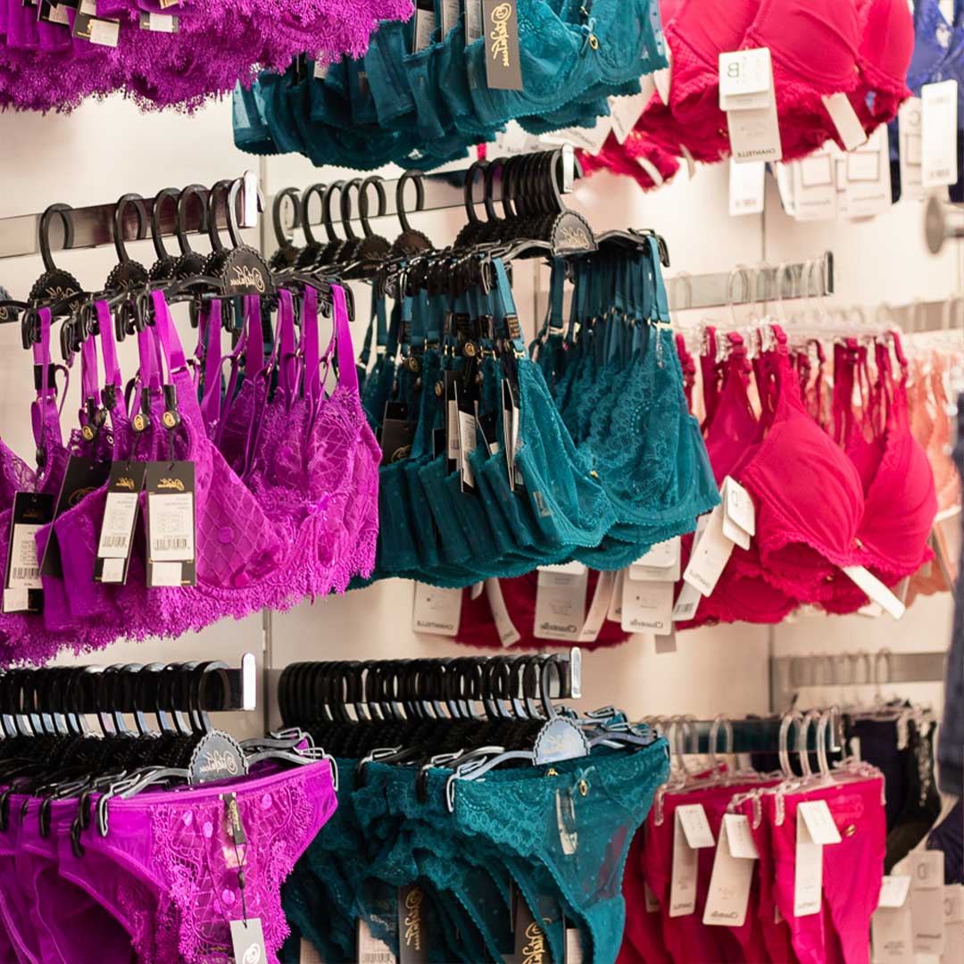 Wall of gender affirming underwear