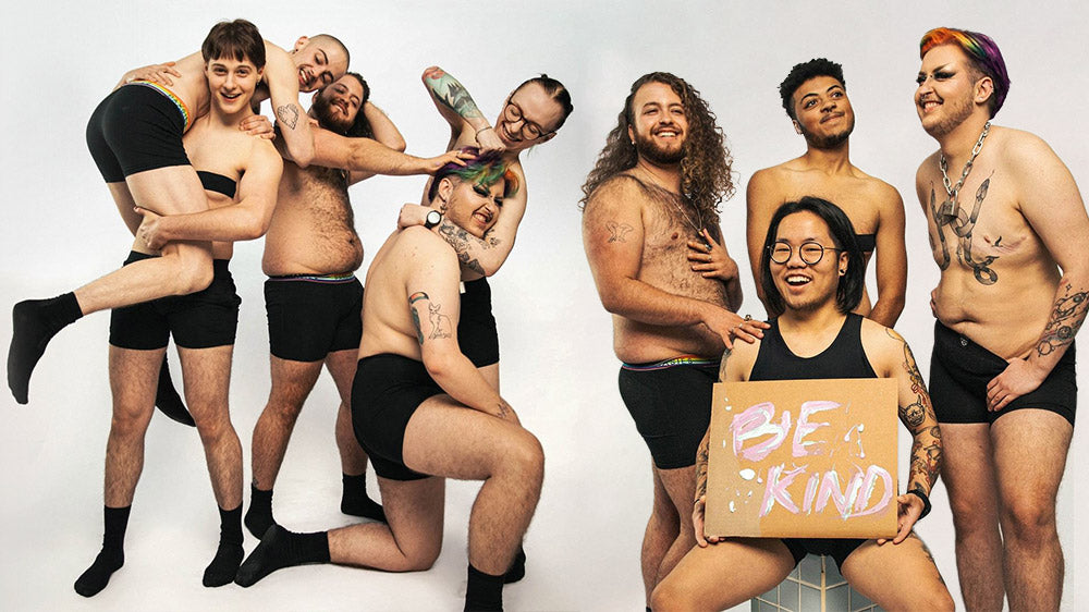 Gender diverse people in Paxies underwear