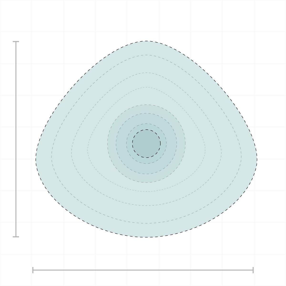 diagram of silicone swimming breast form