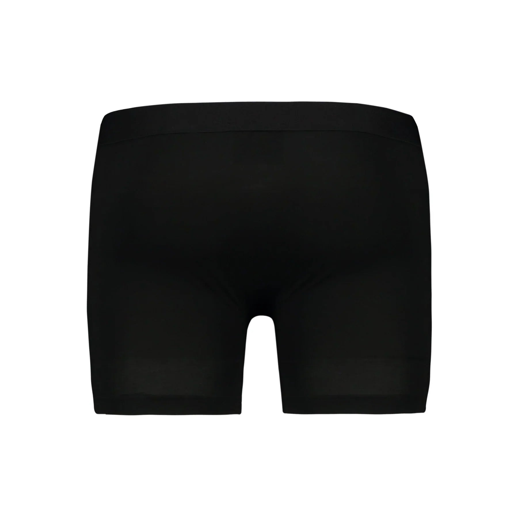 Black seamless All-In-One Packing Boxers with form-fitting design