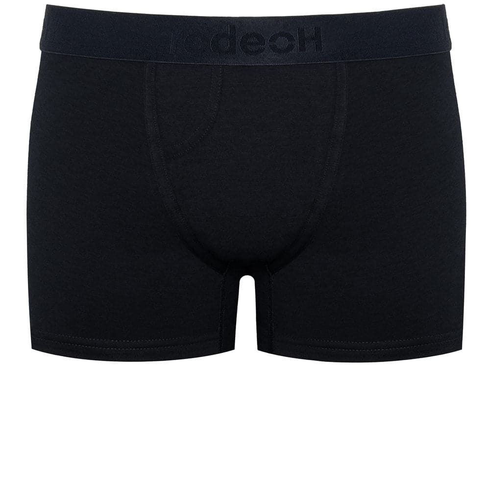 Black Hodeo men’s seamless boxer briefs with elastic waistband