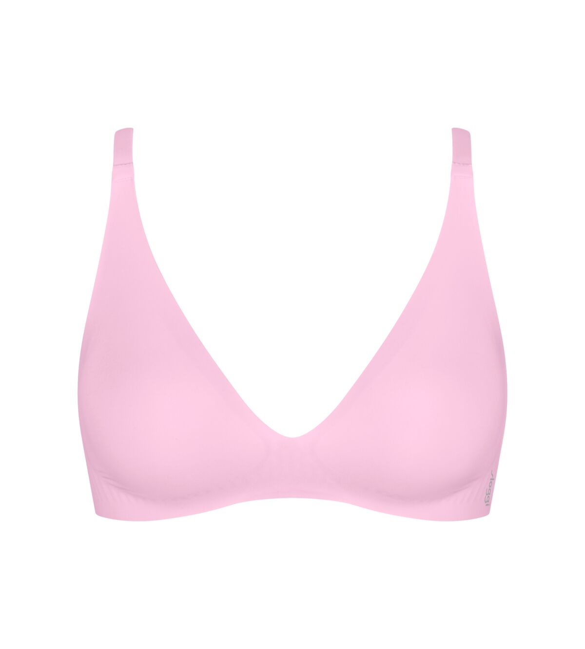 The up bra soft pink seamless bra with deep v-neckline and thin straps for comfortable everyday wear