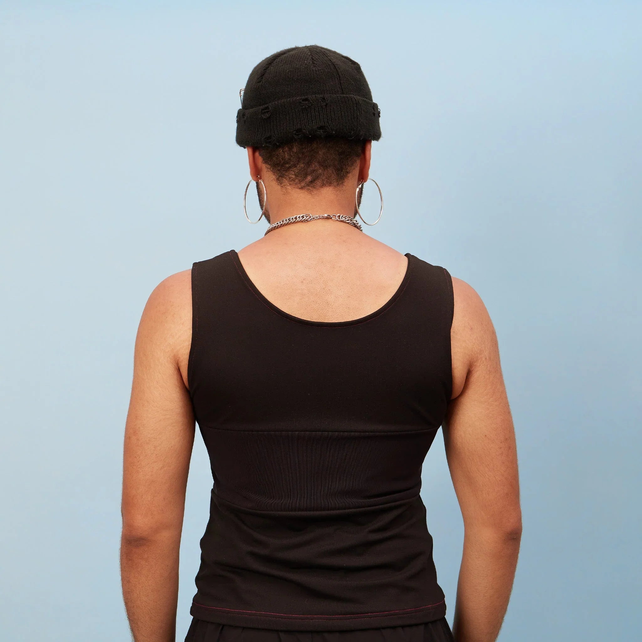 chest binder tank top soft to mid compression