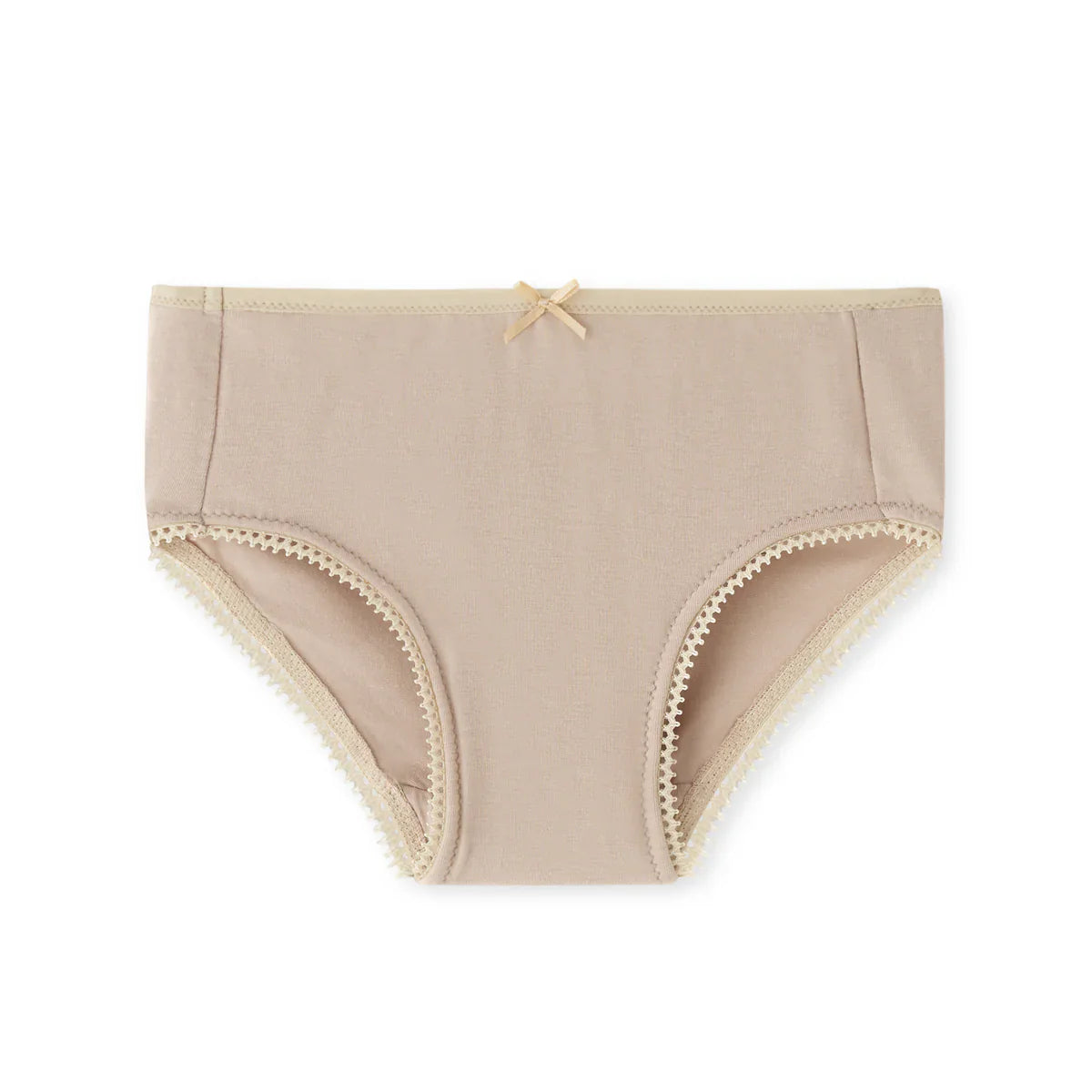 Beige Charlie Shaping high-waisted briefs with bow and lace trim