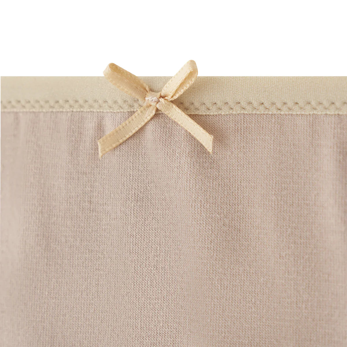 Charlie Shaping Underwear: beige fabric with satin bow waistband