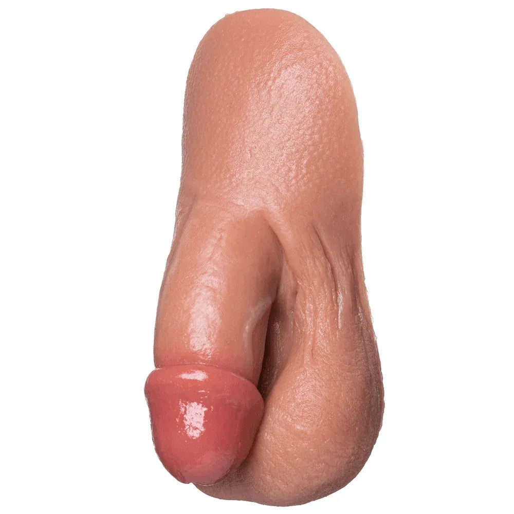 A realistic flesh-toned silicone finger packer with a glossy pink tip from soreal silicone packer product line